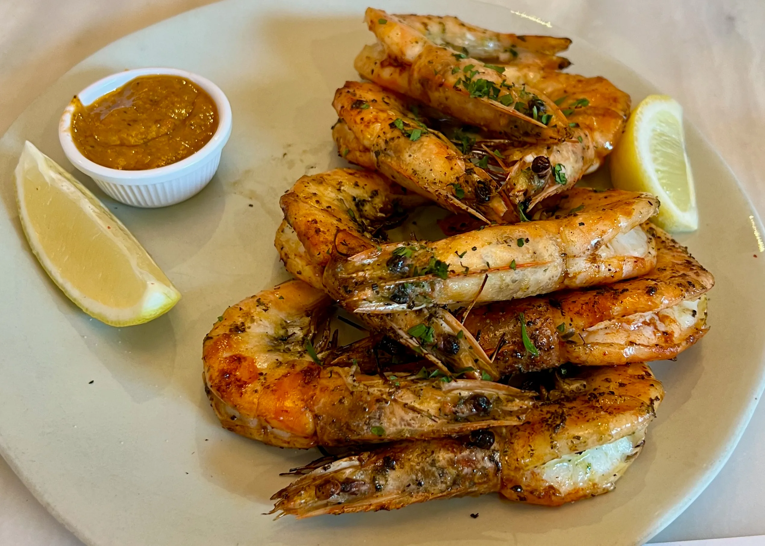 Grilled Tiger Prawns