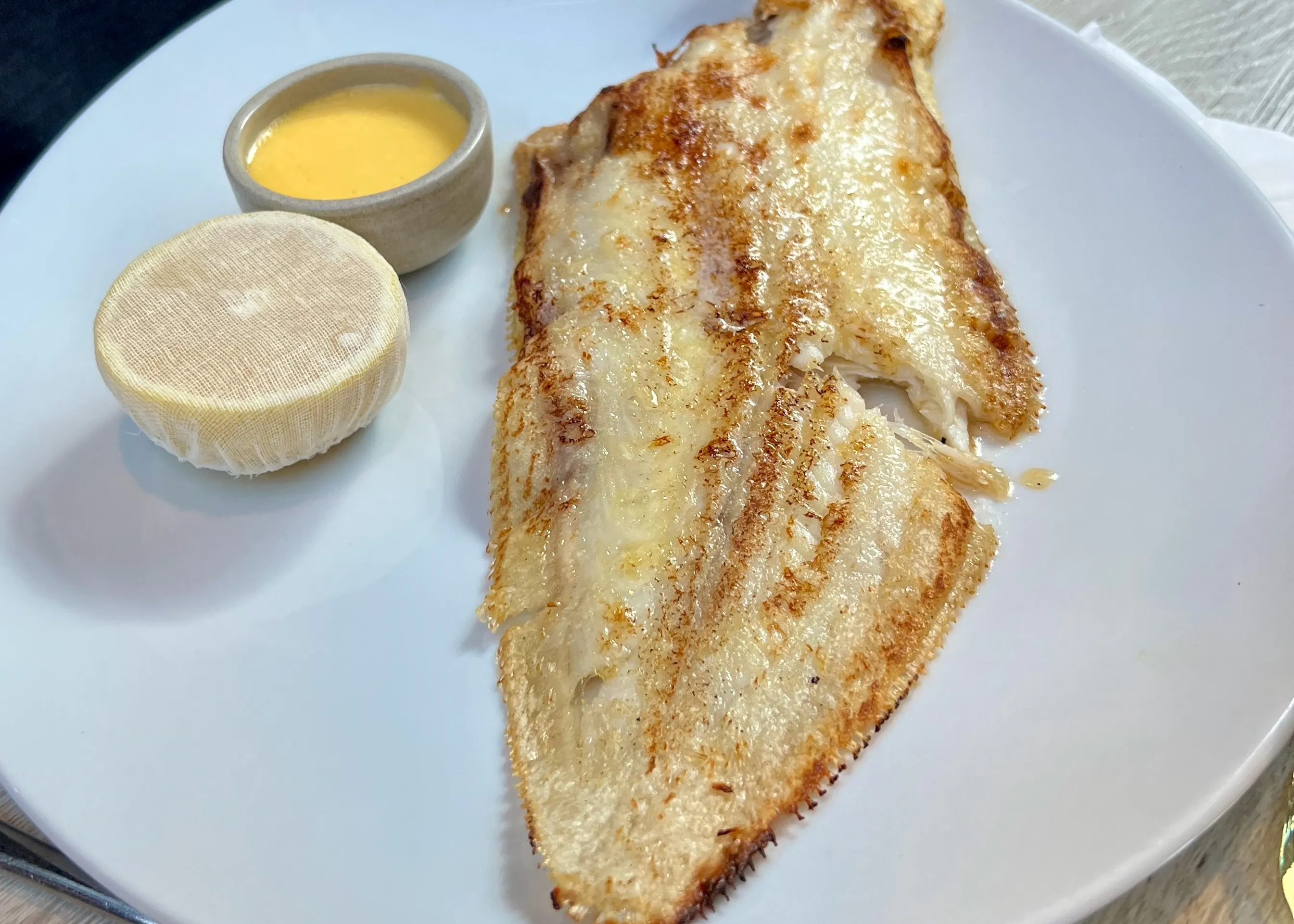 Whole grilled Dover sole & Hollandaise
