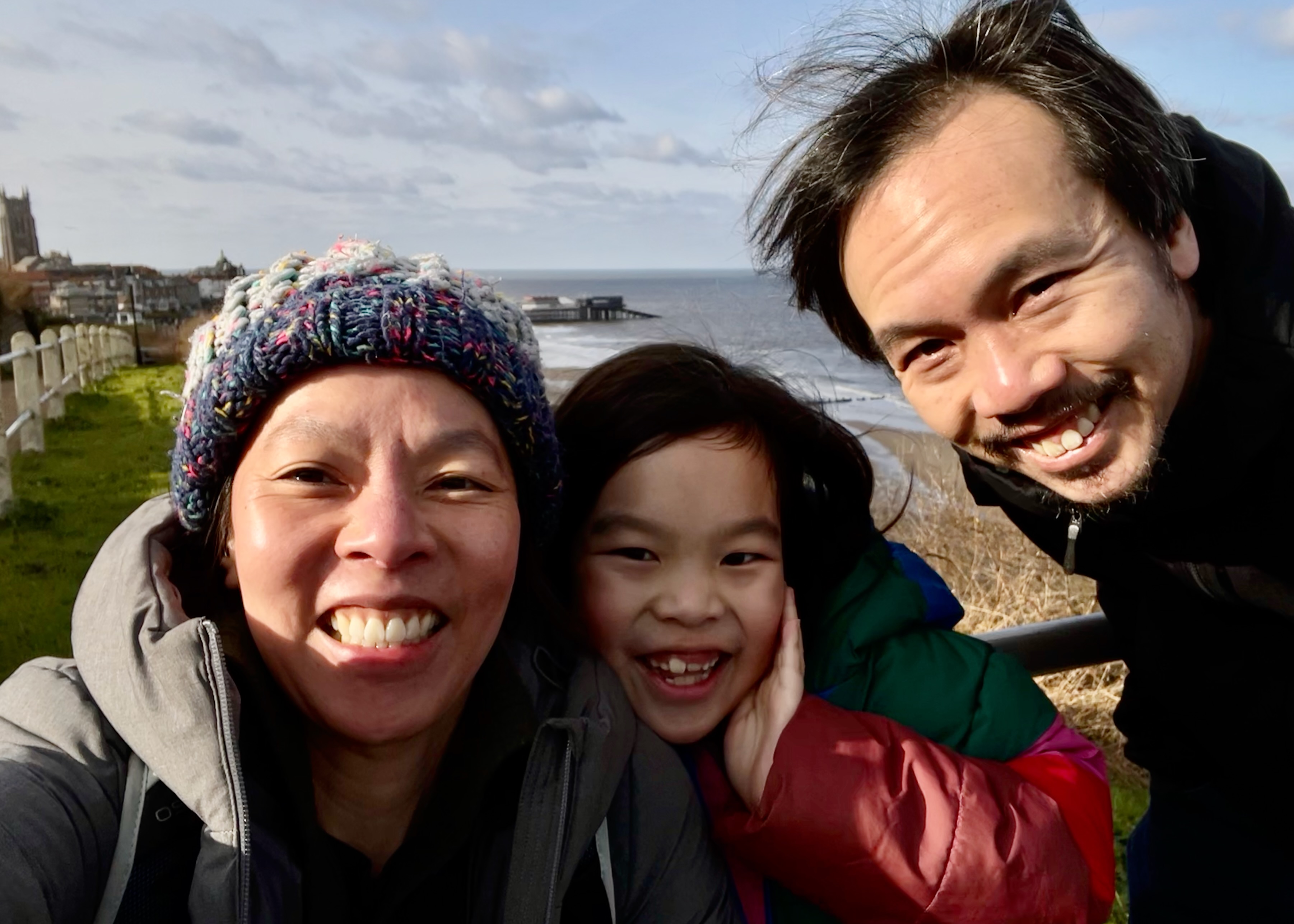 Cold and windy but at least the sun is out