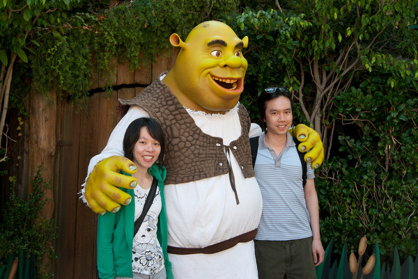 Shrek himself greeted us