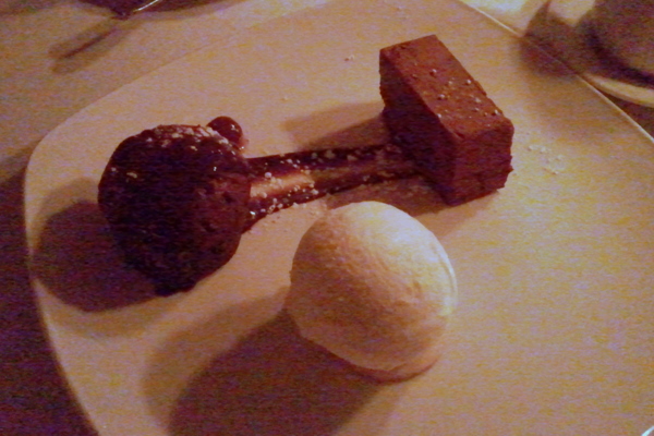 Duo of Chocolate - molten center lava cake, dark chocolate pâté