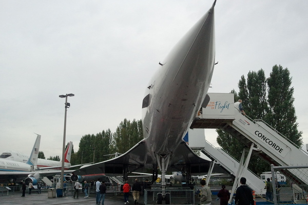 A Concorde at the Museum of Flight