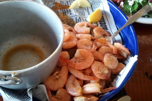 Shrimper's Net Catch in Garlic Sauce