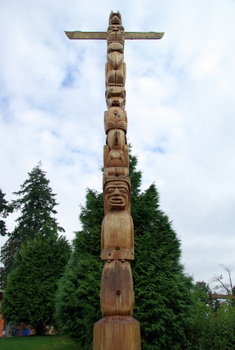 Totem poles in Stanley Park
