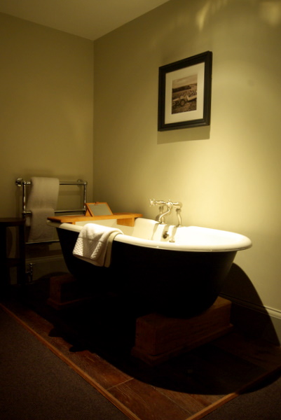 The cast iron tub