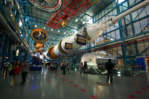 A rocket in parts